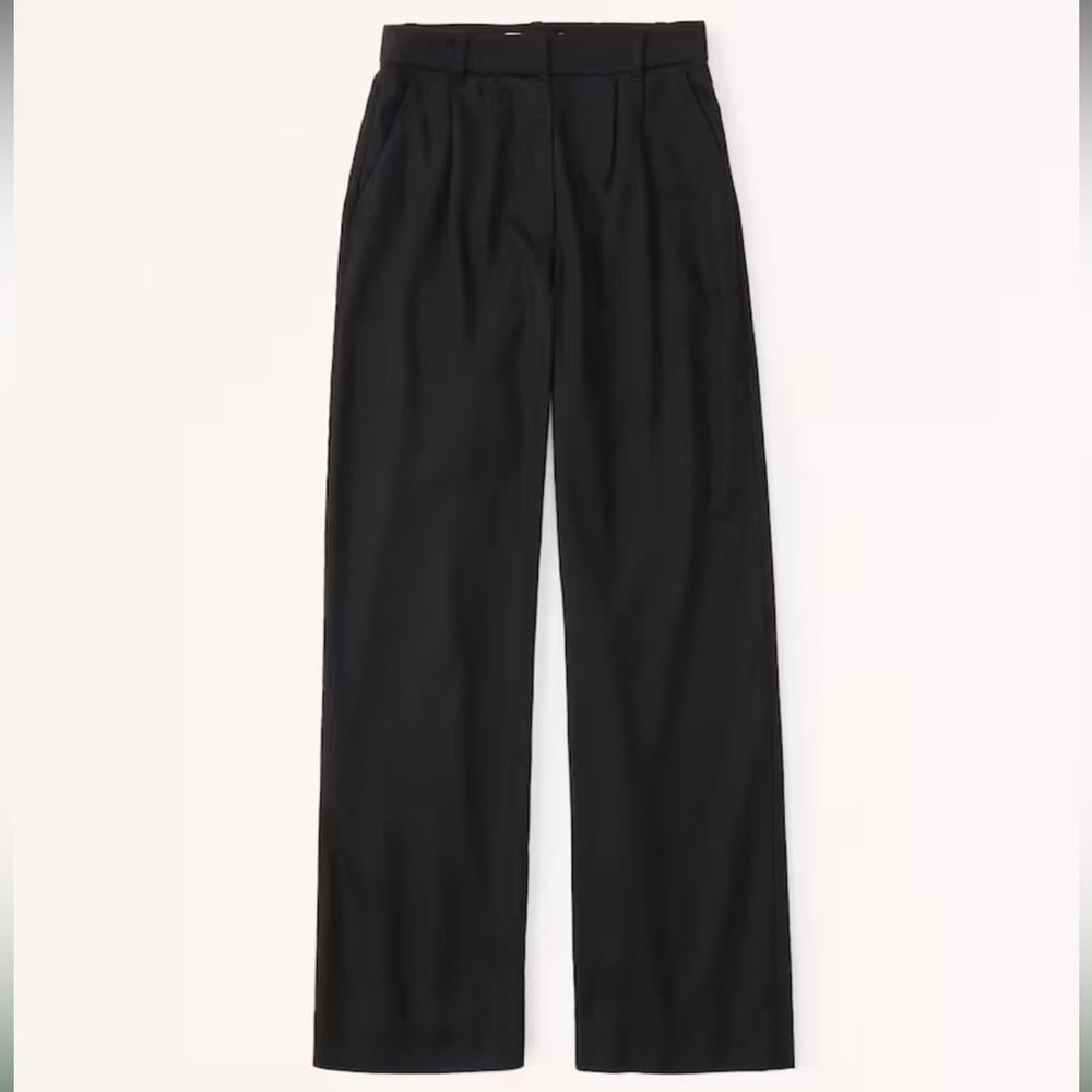 Abercrombie Wide Leg Trouser | Black | EUC | size medium